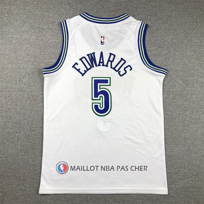Maillot Enfant Minnesota Timberwolves Anthony Edwards Classic 2023-24 Blanc